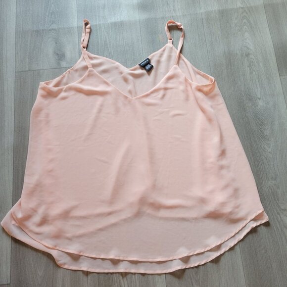 Torrid Womens Blush Pink Chiffon Cami Top Size 1 1x - Picture 3 of 4